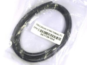Atek 061758-004 Ground Cable, 1/4" Ring Terminal, 72"L