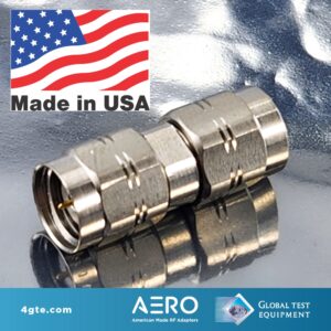 Aero 1.85mm Male to 1.85mm Male Adapter, Made in the USA