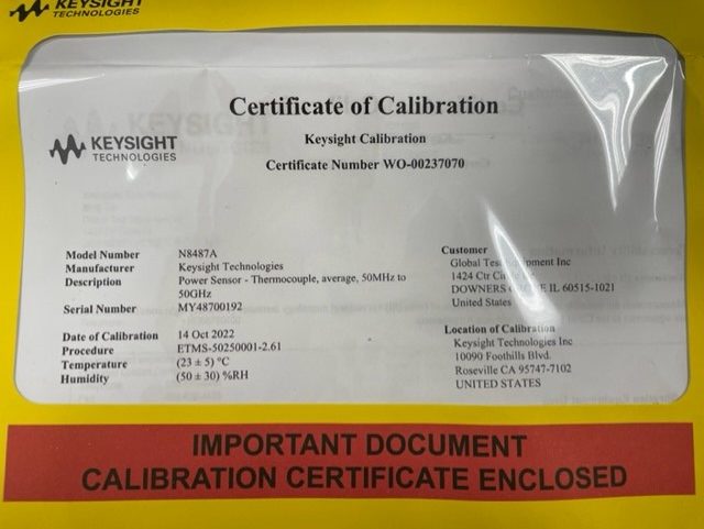 CAL N8487A MY48700192