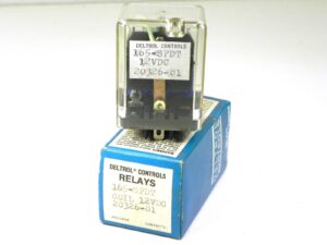 Deltrol Relay, SPDT Coil 5A 12 VDC Plug-In NEW